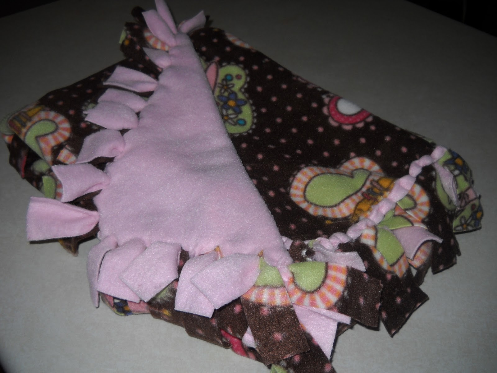 The Clevelands Nosew Fleece Blanket instructions