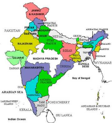 IASP: Map of India