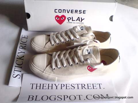 olive comme des garcons converse