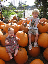 Hadley and Rex at pumpkin patch