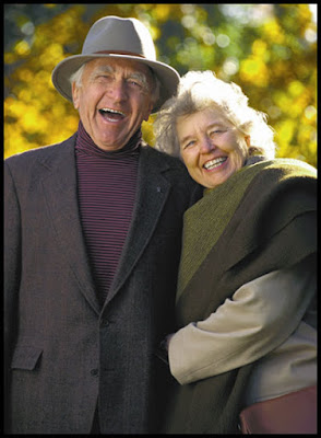 old couple so happy smiling