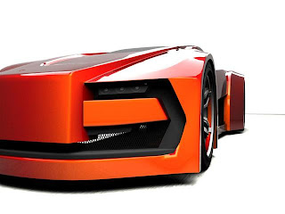 Futuristic 3ds Max concept car for future