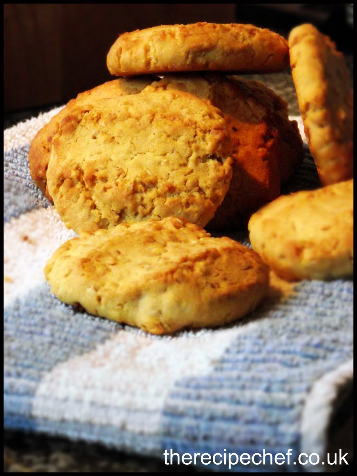 Honey and Oat Biscuits made by my 2 year old son