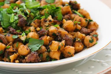 Spicy Sauteed Chickpeas