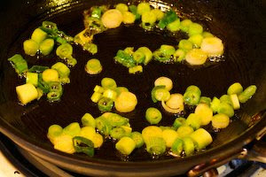 Low-Carb Mini Frittata for Two with Bacon, Green Onions, and Feta found on KalynsKitchen.com Low-Carb Mini Frittata for Two with Bacon, Green Onions, and Feta found on KalynsKitchen.com