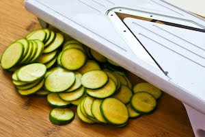 Raw Zucchini Salad with Lemon, Herbs, and Goat Cheese found on KalynsKitchen.com Raw Zucchini Salad with Lemon, Herbs, and Goat Cheese found on KalynsKitchen.com