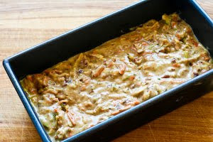Low-Sugar and Whole Wheat Garden Harvest Cake with Zucchini, Apple, and Carrot found on KalynsKitchen.com Low-Sugar and Whole Wheat Garden Harvest Cake with Zucchini, Apple, and Carrot found on KalynsKitchen.com
