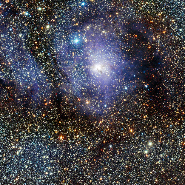 ESO's VISTA captures stunning view of star formation region M8