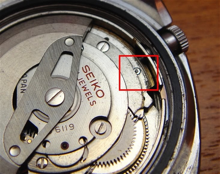 HOROLOGY CRAZY: Removing the stem/ crown from Seiko automatic movement