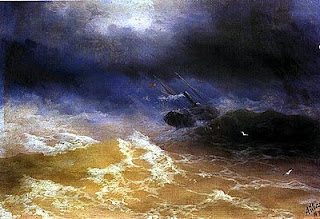 Aivasovsky Ivan Constantinovich storm on sea 1899