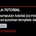 Memasang status YM dibawah widget profil / about me