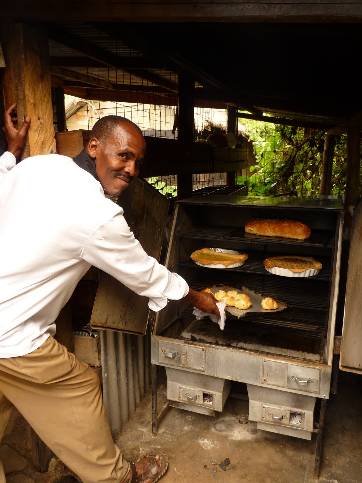 Renewable Energy Solutions Kenya A Charcoal Oven working hard for a