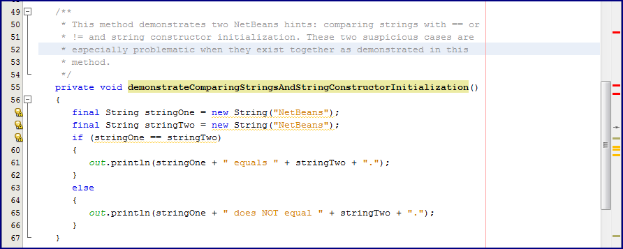 Inspired by Actual Events: Seven Indispensable NetBeans Java Hints