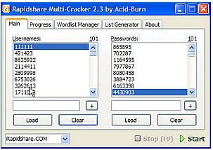 RapidShare Multi-Cracker 2.3