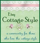 Etsy cottage style blog button