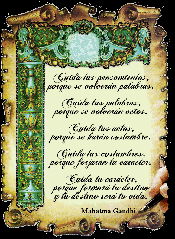 REFLEXION: Cuida tus pensamientos
