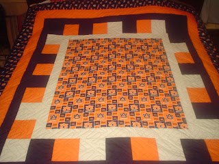Kyra's Quilter's Fabric Stash: Auburn Tigers Quilt