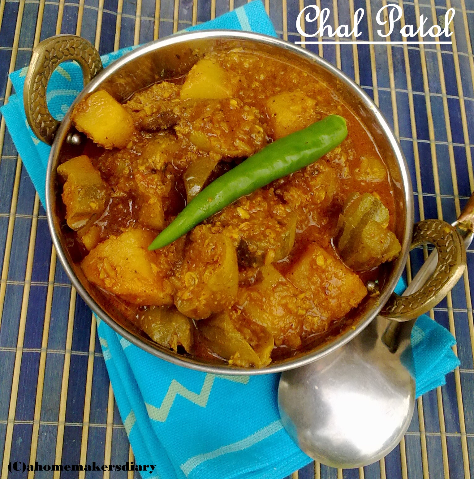 Chal Patol (Parwal/Pointed Gourd in Aromatic Rice Gravy) - A Homemaker ...