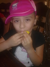 Nevaeh enjoying a lemon