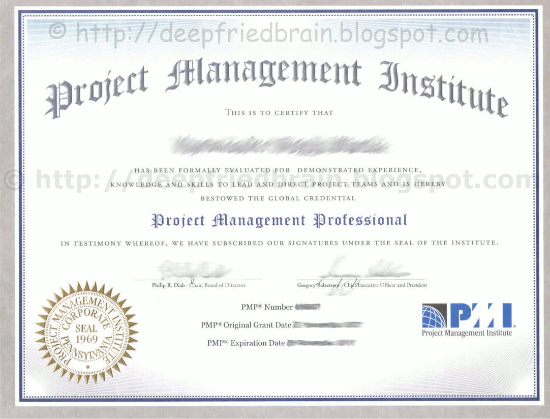 Real PMP Certificate
