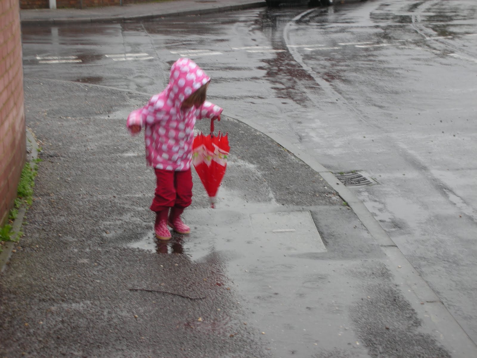 Green Babies rain rain rain!