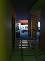 Pool lounge area. Hotel Maxi Tanjung Balai