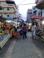 Night market or pasar malam in Tanjung Balai, Karimun