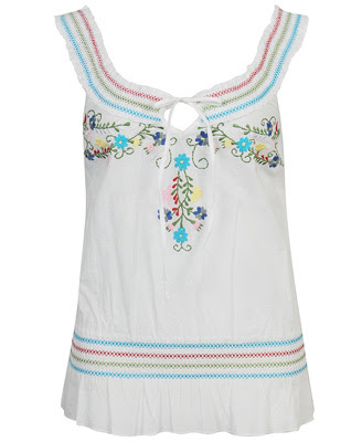 Floral Designs For Embroidery. Floral Embroidered Top $17.80