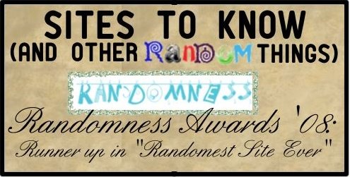 Sites to Know (And Other Random Things)