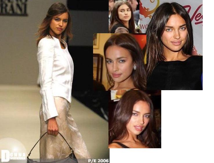 Plastic Surgery Without Make Up Before After Irina Shayk.