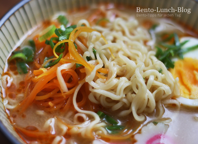 Bento Lunch Blog MisoRamen mit Karotten & MendakeNudeln