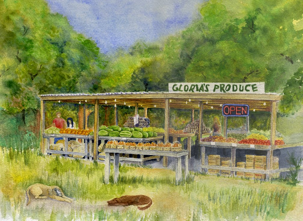 Clare's Sketch Book & Adventures in Watercolors Gloria's Produce