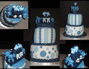 I got an order for two cakes for a baby shower. Both moms are expecting boys .