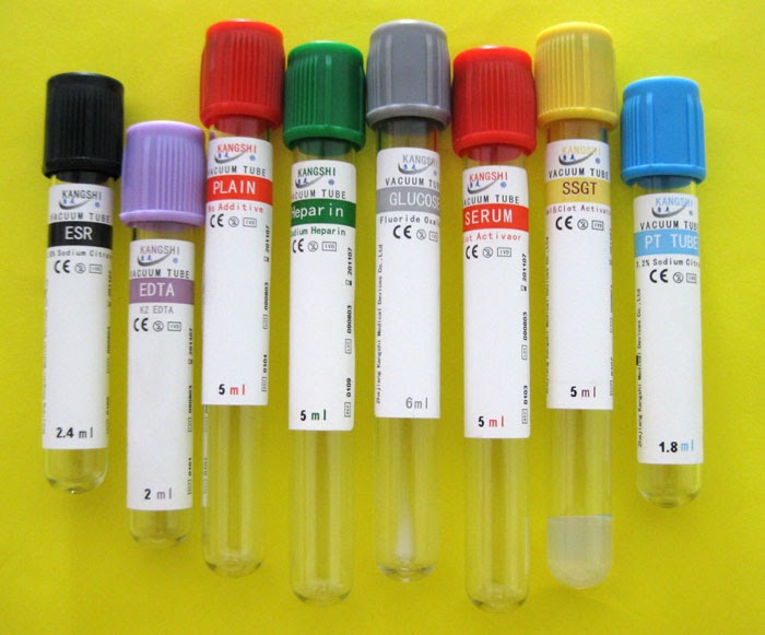 Cosas De La Enfermeria Tubos Para Análisis De Sangre