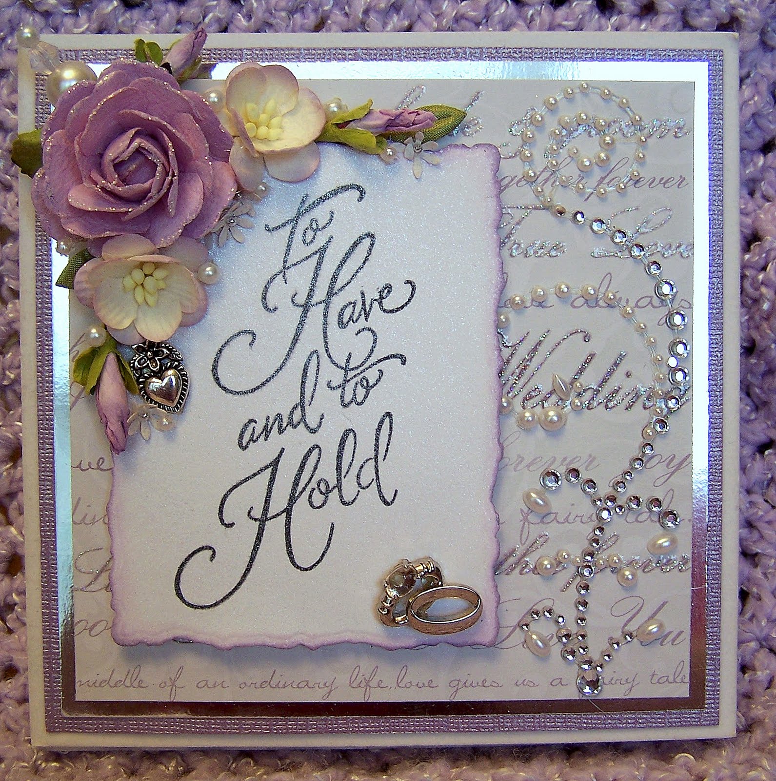 Scrappyleggdesigns Handmade Wedding Card