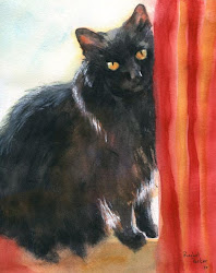 cat painting rachel studio inquire