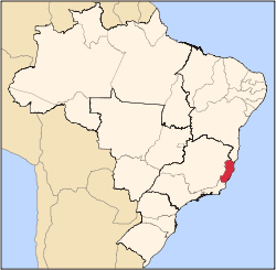 Map of Vitoria Brazil