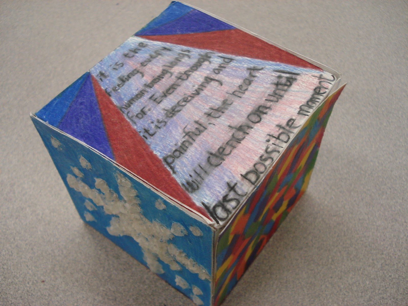 Book report cube project 05 picture