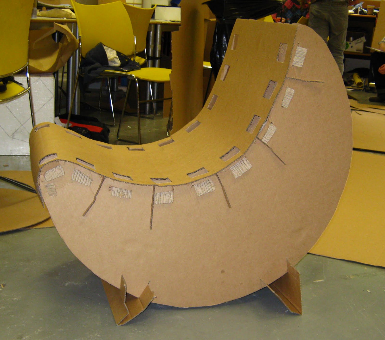 Liberal Iguana Cardboard Chair Project!