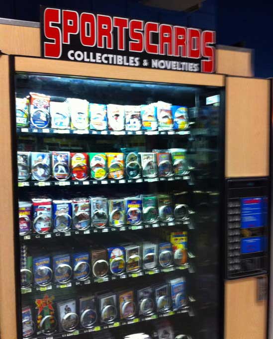 Sports Locker Like a Beacon of Hope Sports Cards Vending Machine