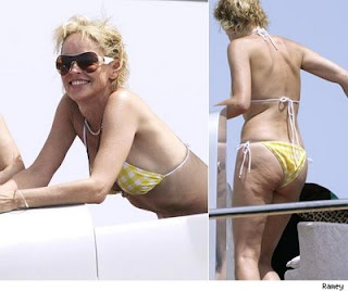 Sharon Stone Yacht Bikini Candids