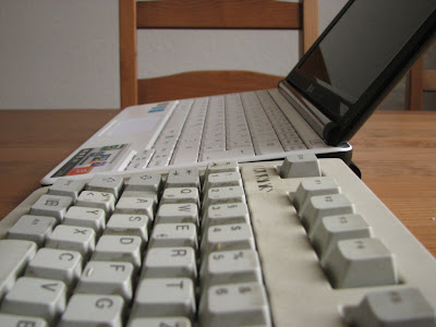 LG X130 keyboard tilt's as much as a normal keyboard.