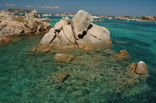 Colour of sea in Sardinia Archipelago di maddalena