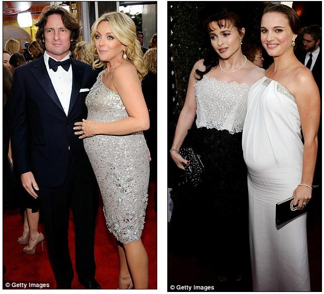 Battle Of The Bumps As Pregnant Natalie Portman And Jane Krakowski Bring Their Plus Ones To