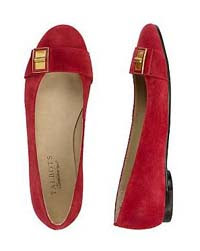 fashion red flat shoes