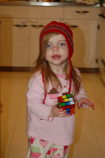 No, she hasn't solved the Rubik's cube yet