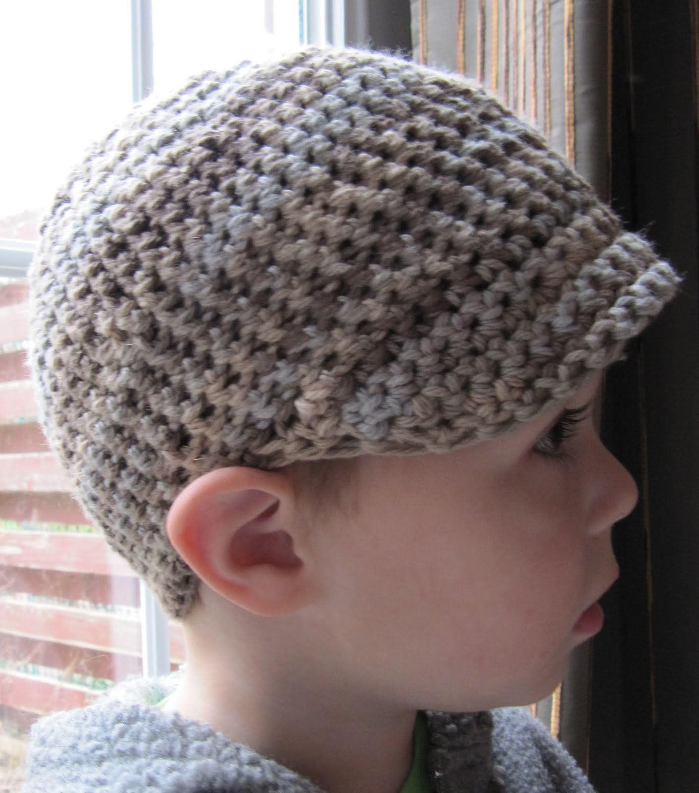 KIDS CROCHETED BEANIE WITH FRONT BRIM PATTERN – Easy Crochet Patterns