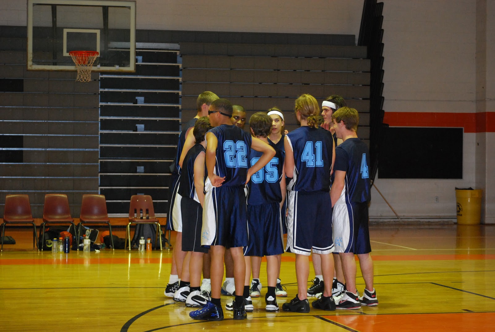 Cotten Family First basketball game of the season.