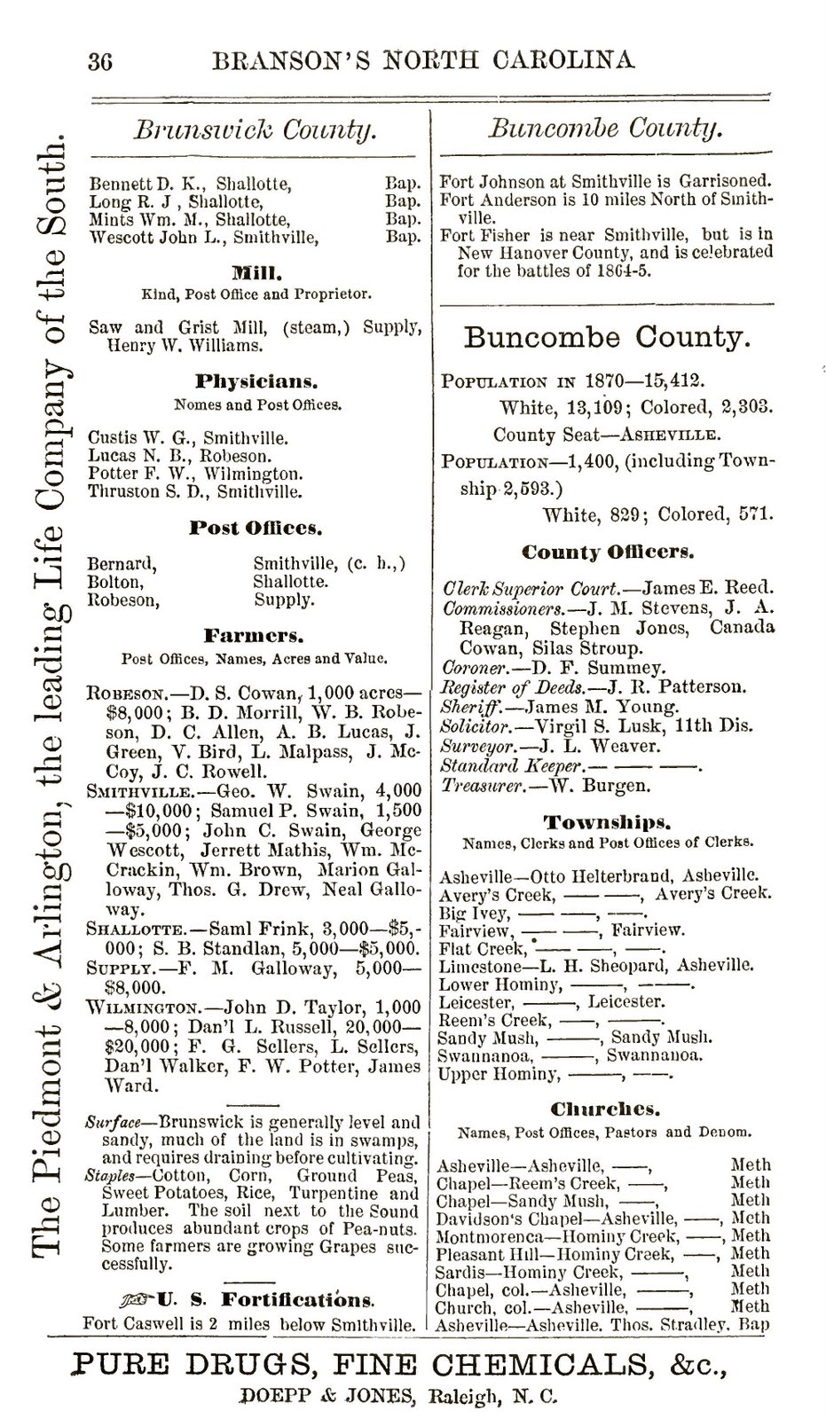 Asheville and County Branson's North Carolina Business