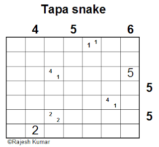 Logic Puzzle: Tapa Snake